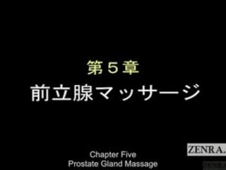 Subtitled rapariga vestida gajo nu japonesa próstata exame com punhetas