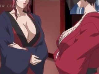 Lớn hentai cutie sự nịnh hót và nhảy to manhood