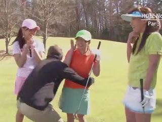 Erika hiramatsu takes two clubs immediately afterwards golf -uncensored jav-