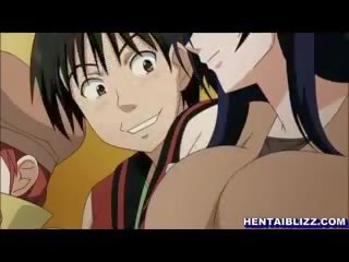 Busty Hentai Japanese great Sucking And Riding Stiff phallus